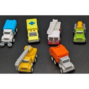 Driven Pocket Series Micro Toy & Other Mini Vehicles Lot Of 6 Rescue Vehicles